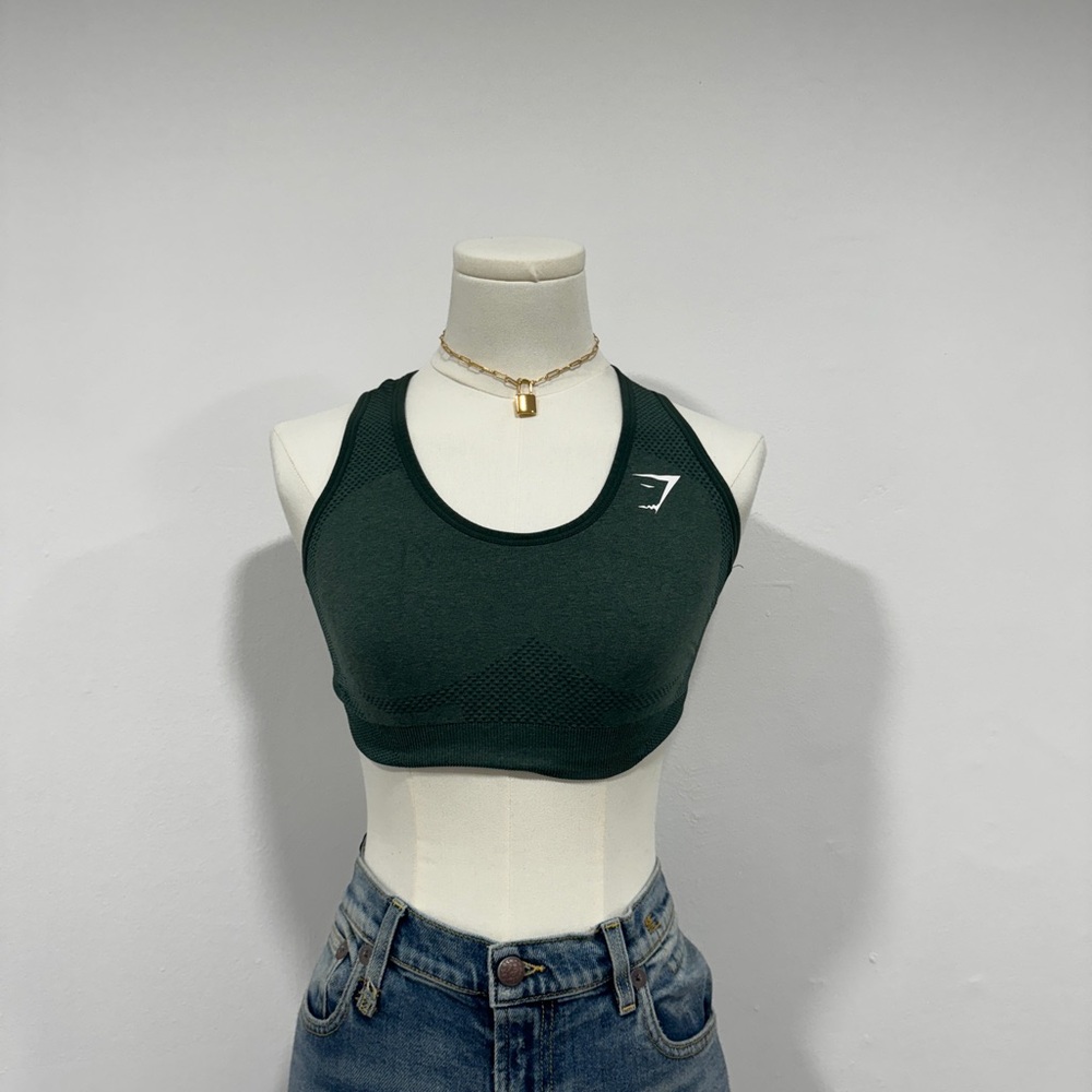 Gymshark sports bra green